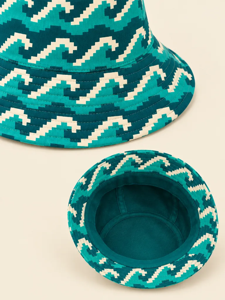 8-Bit Swell Bucket Hat, close-up detail