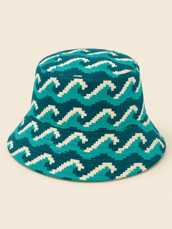 8-Bit Swell Bucket Hat, flat-lay product photo