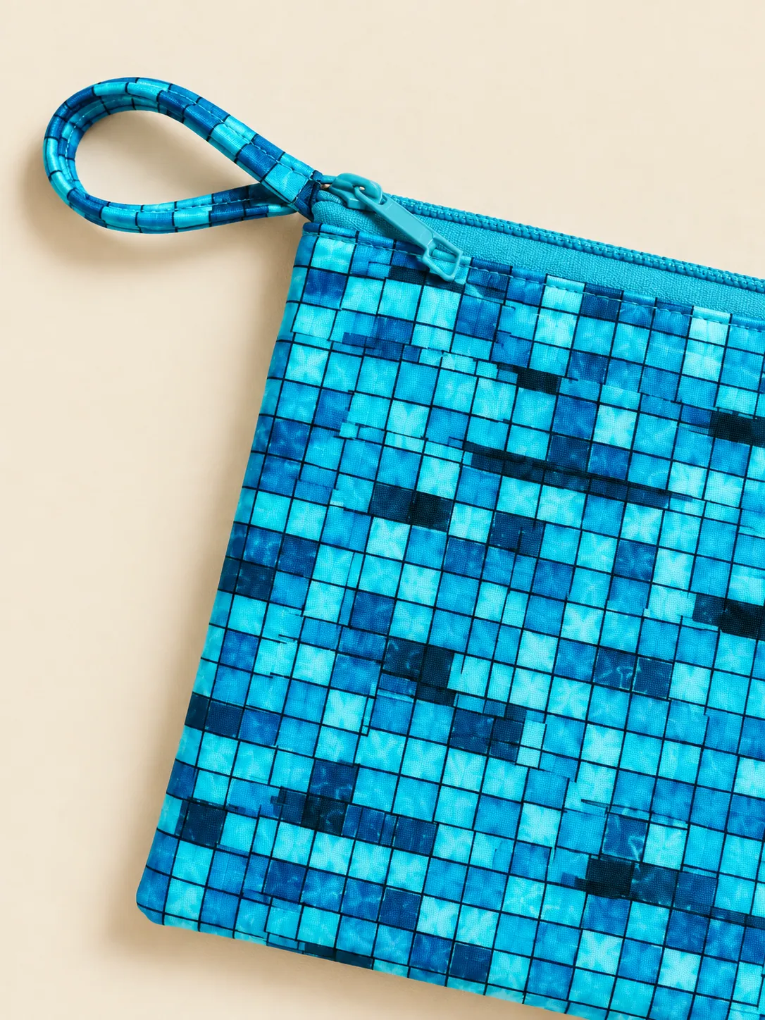 Grout Glitch Zip Dry Pouch, close-up detail