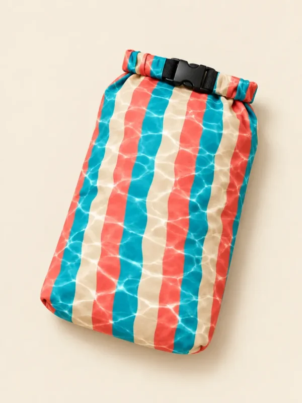 Refraction Roll-Top Dry Pouch, flat-lay product photo