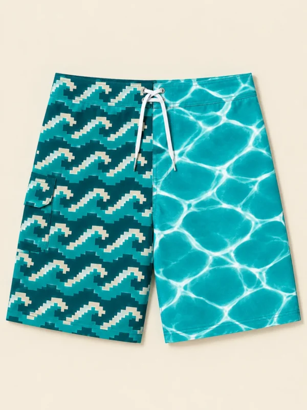 The Cabana Split Board Short, flat-lay product photo