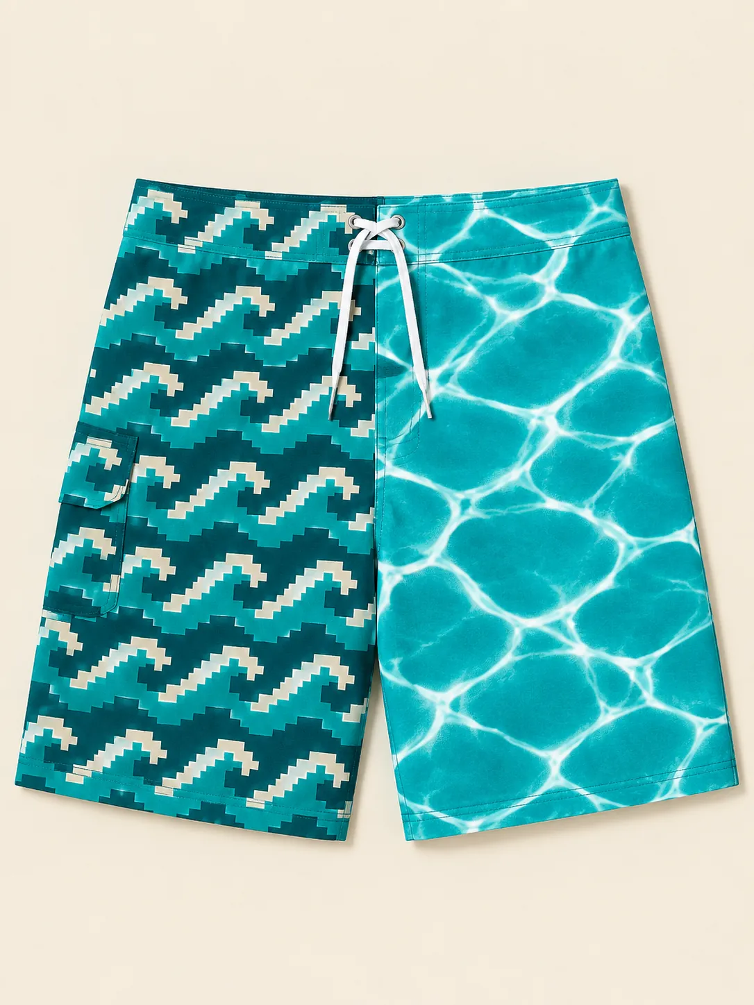 The Cabana Split Board Short, flat-lay product photo