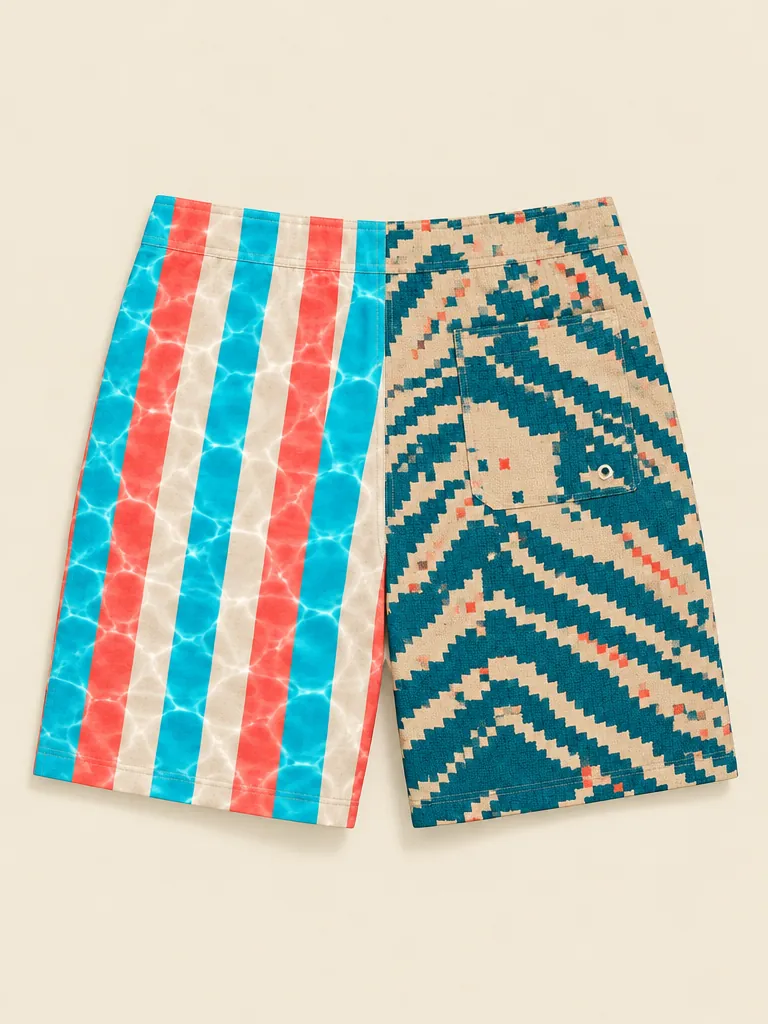The Deep Breath Split Board Short, back view