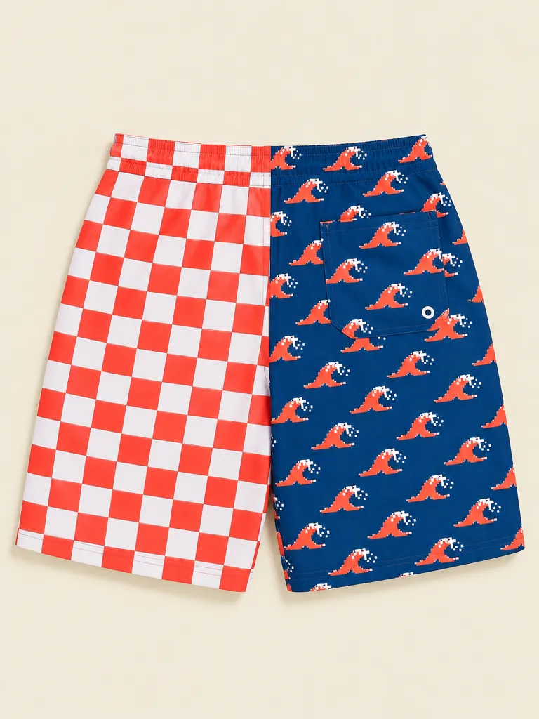 The Deep End Split Swim Short, back view