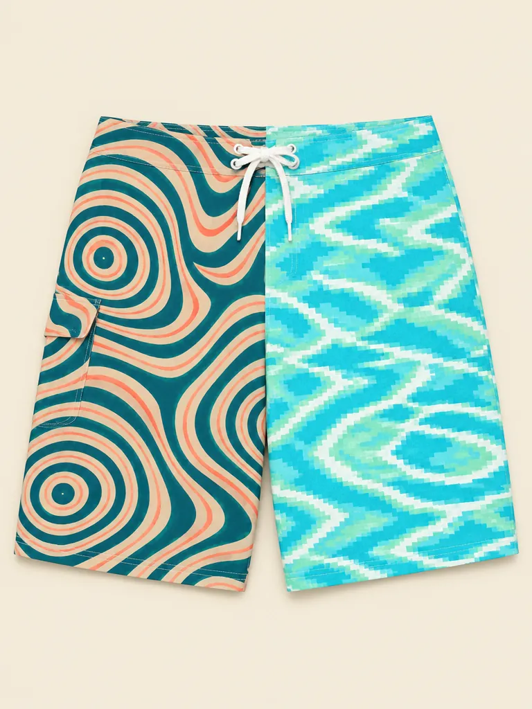 The Floatie Split Board Short, flat-lay product photo