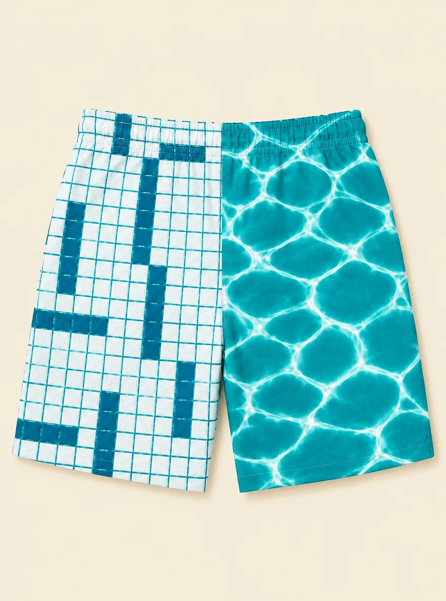 The Lilo Split Swim Short, back view