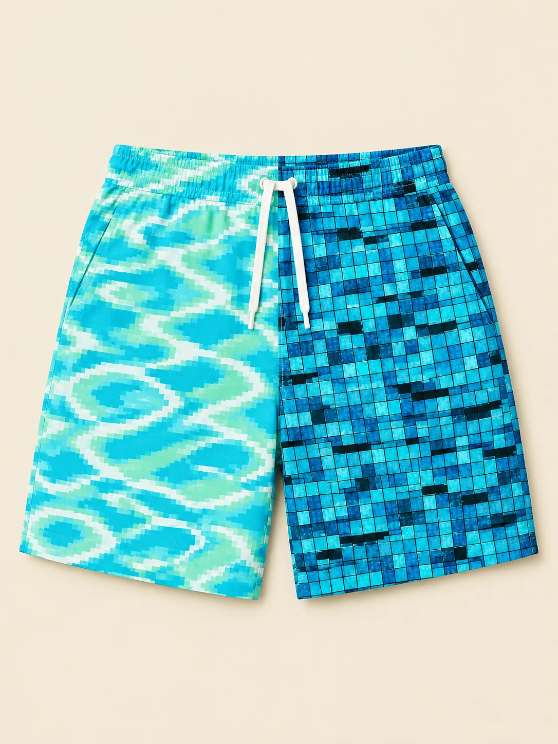 The Pool Noodle Split Swim Short, flat-lay product photo