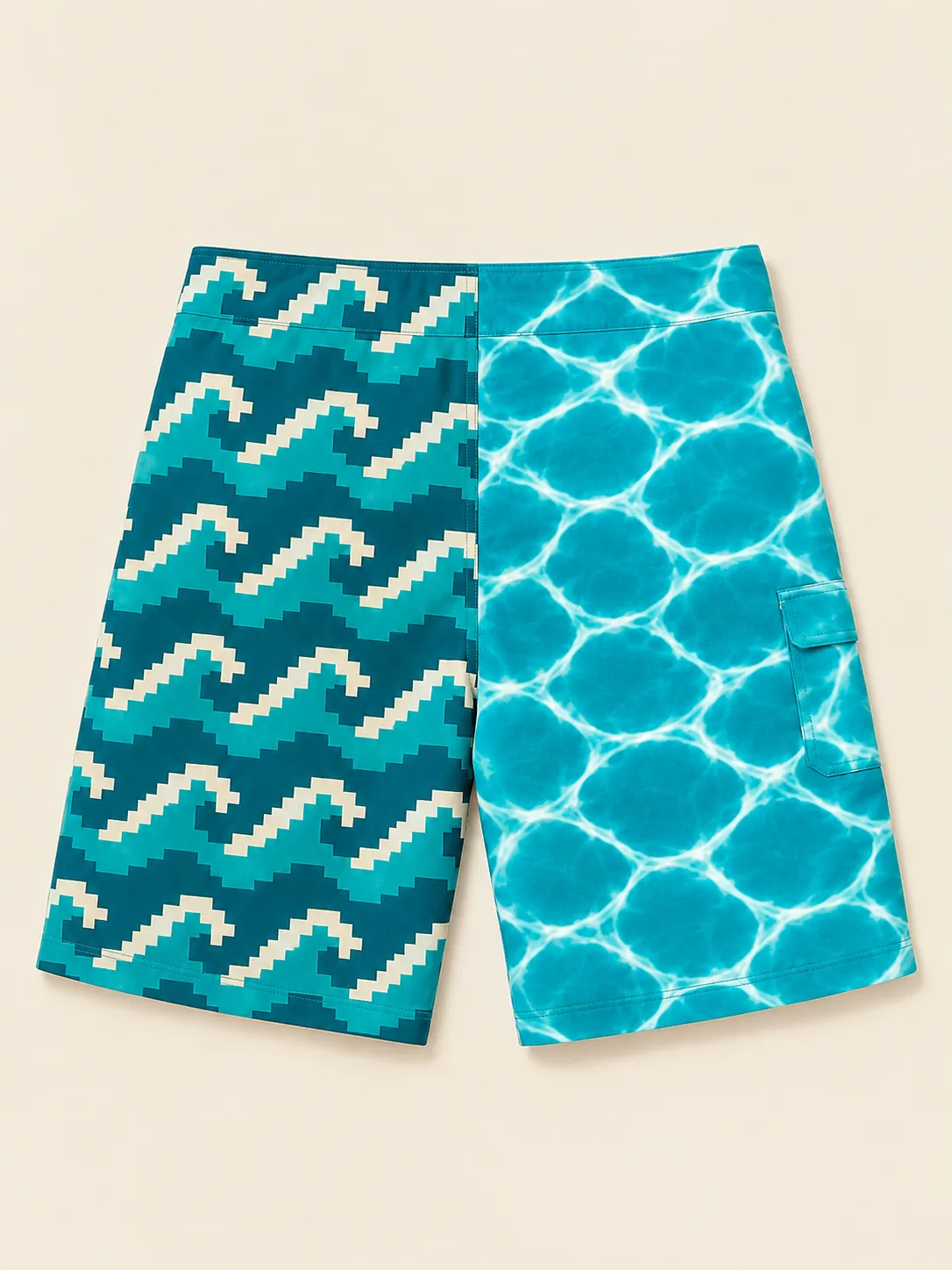 The Pool Party Split Board Short, back view