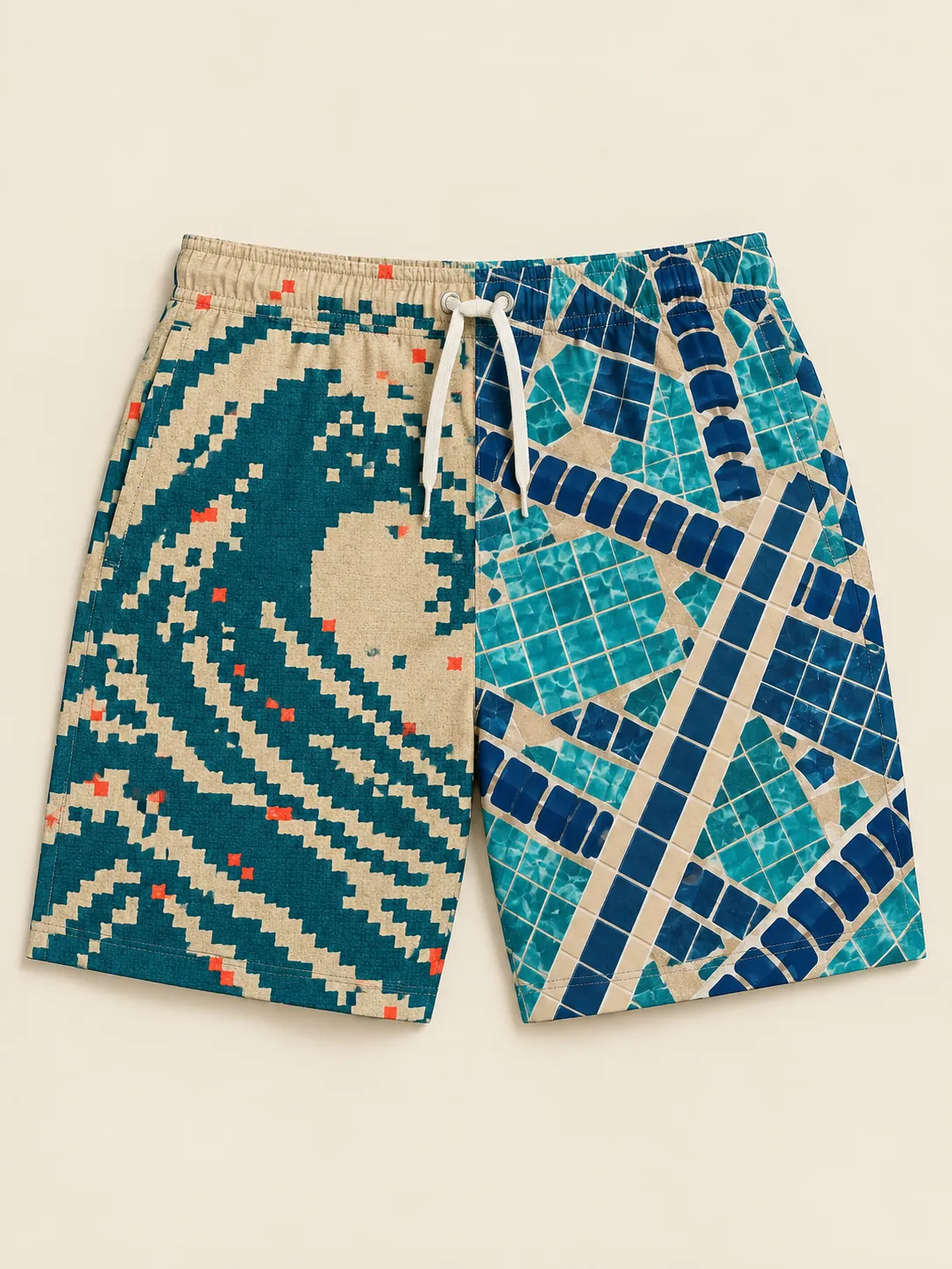 The Shallow End Split Swim Short, flat-lay product photo