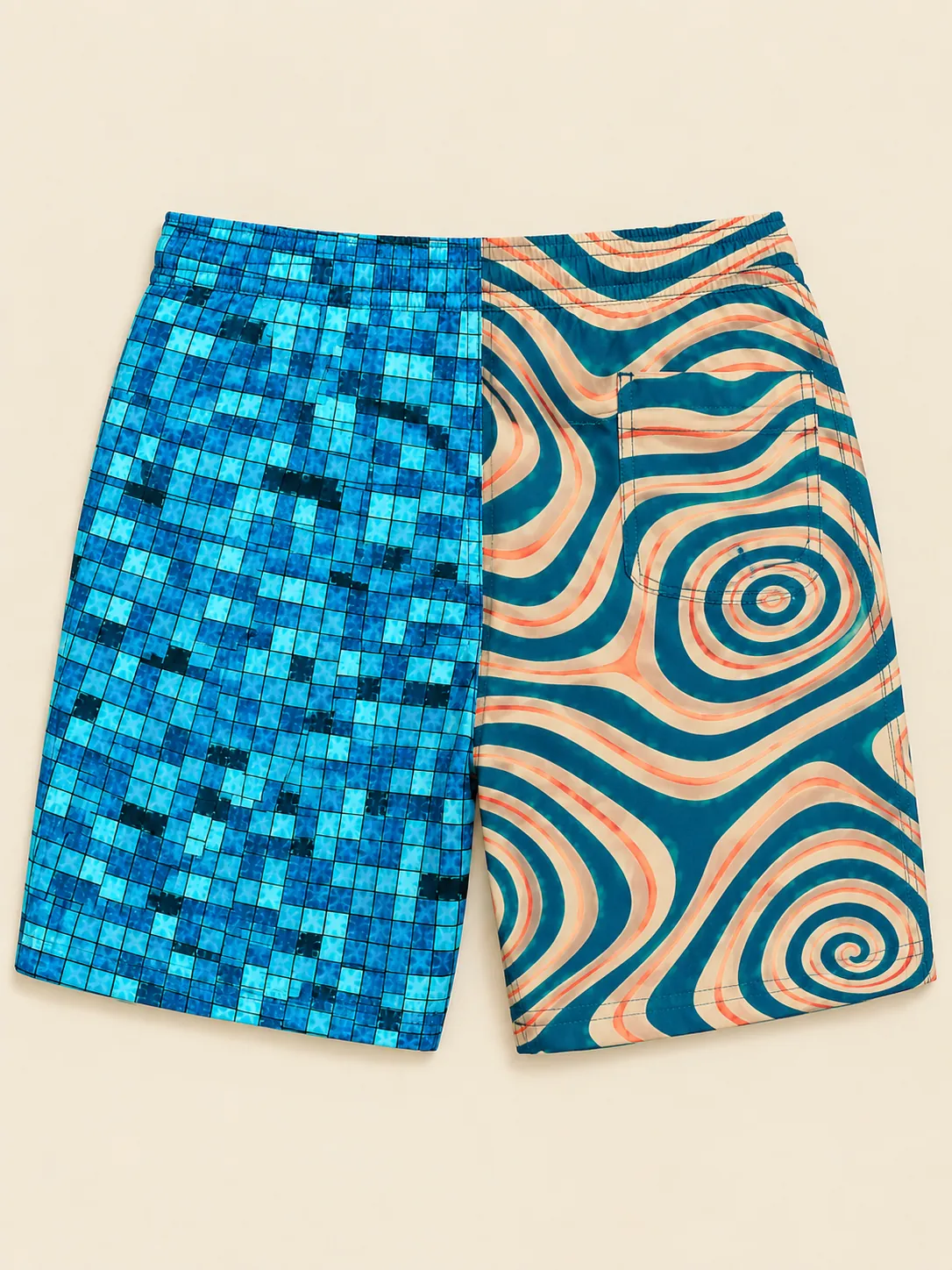 The Wave Pool Split Swim Short, back view